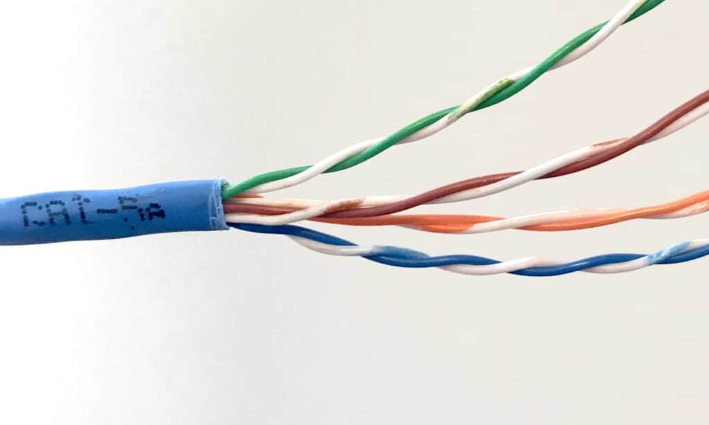 picture of a category 5e cable